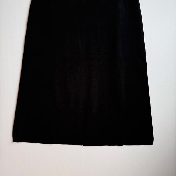 Rumored Parisian Midi Dress Ribbed Square Neck Stretchy Minimalist Small Black - Picture 8 of 16
